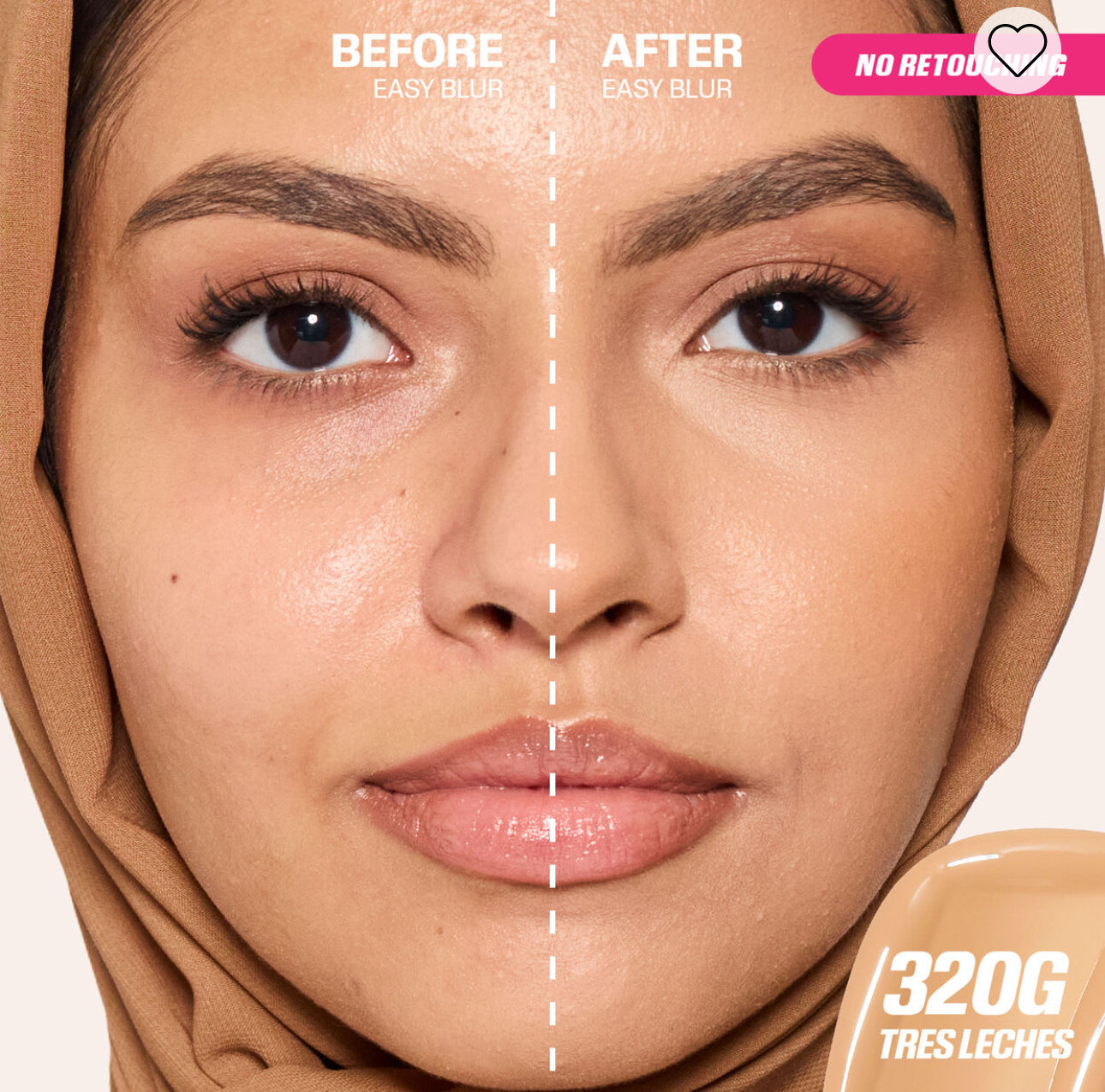 HUDA BEAUTY EASY BLUR FOUNDATION كريم الاساس من هدى بيوتي