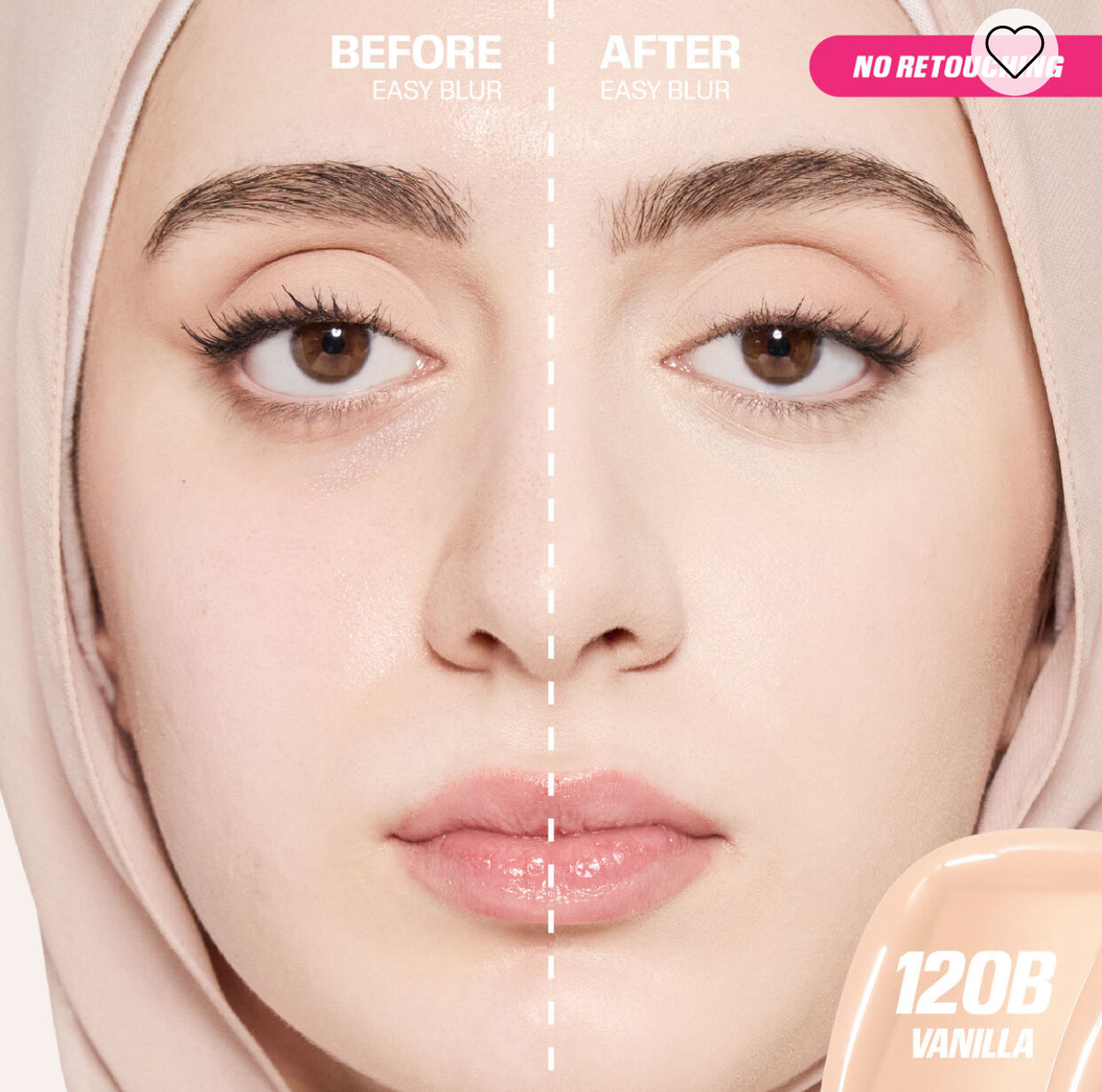 HUDA BEAUTY EASY BLUR FOUNDATION كريم الاساس من هدى بيوتي