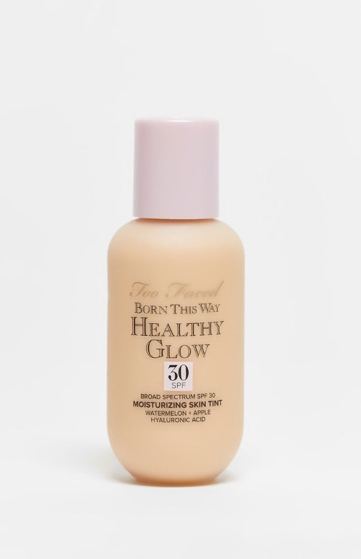 Too Faced Born This Way Healthy Glow SPF 30 Moisturizing Skin Tint Foundation كريم اساس يومي خفيف مع حماية من الشمس من توو فيسد