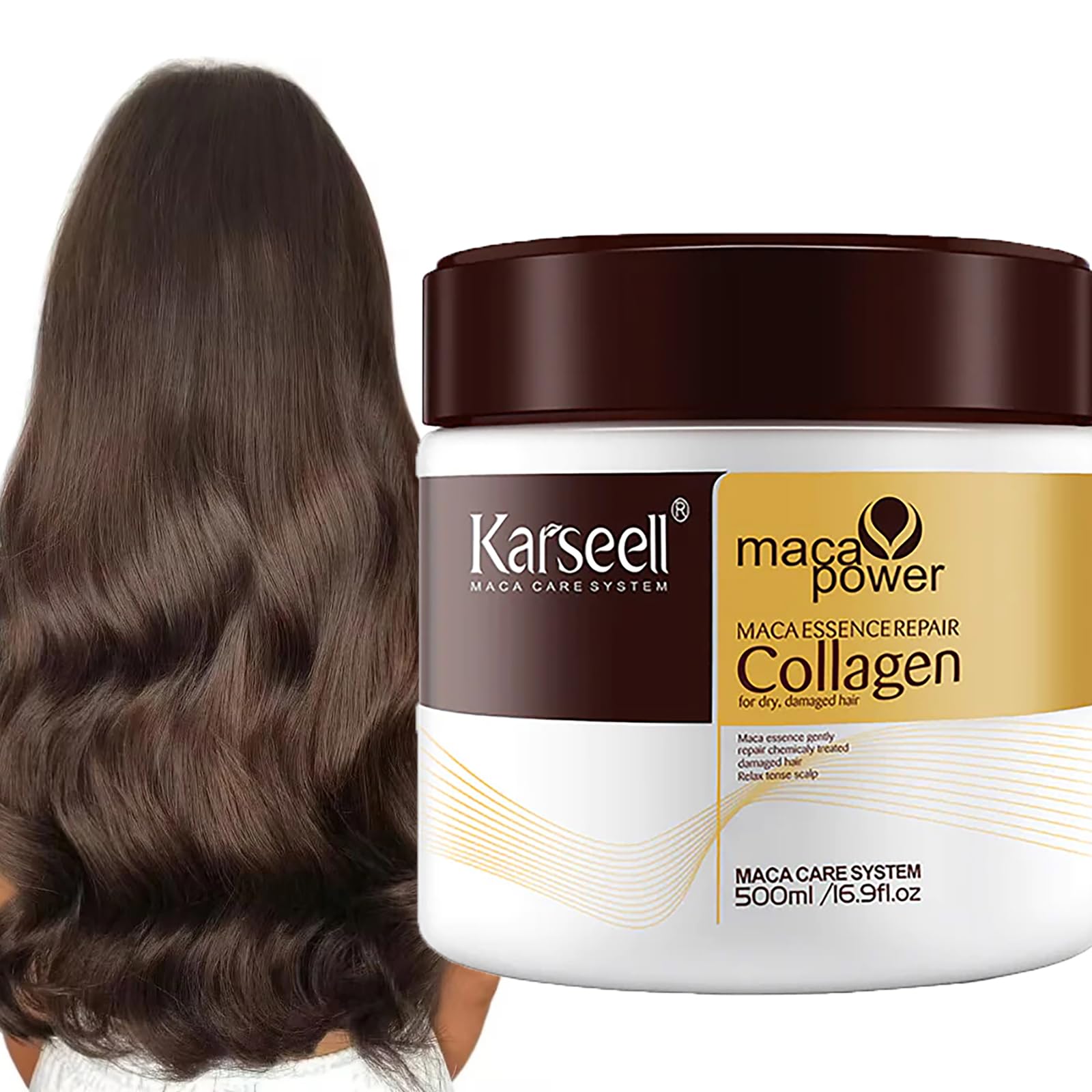 Karseell Maca Power Collagen Mask قناع الشعر من كراسيل