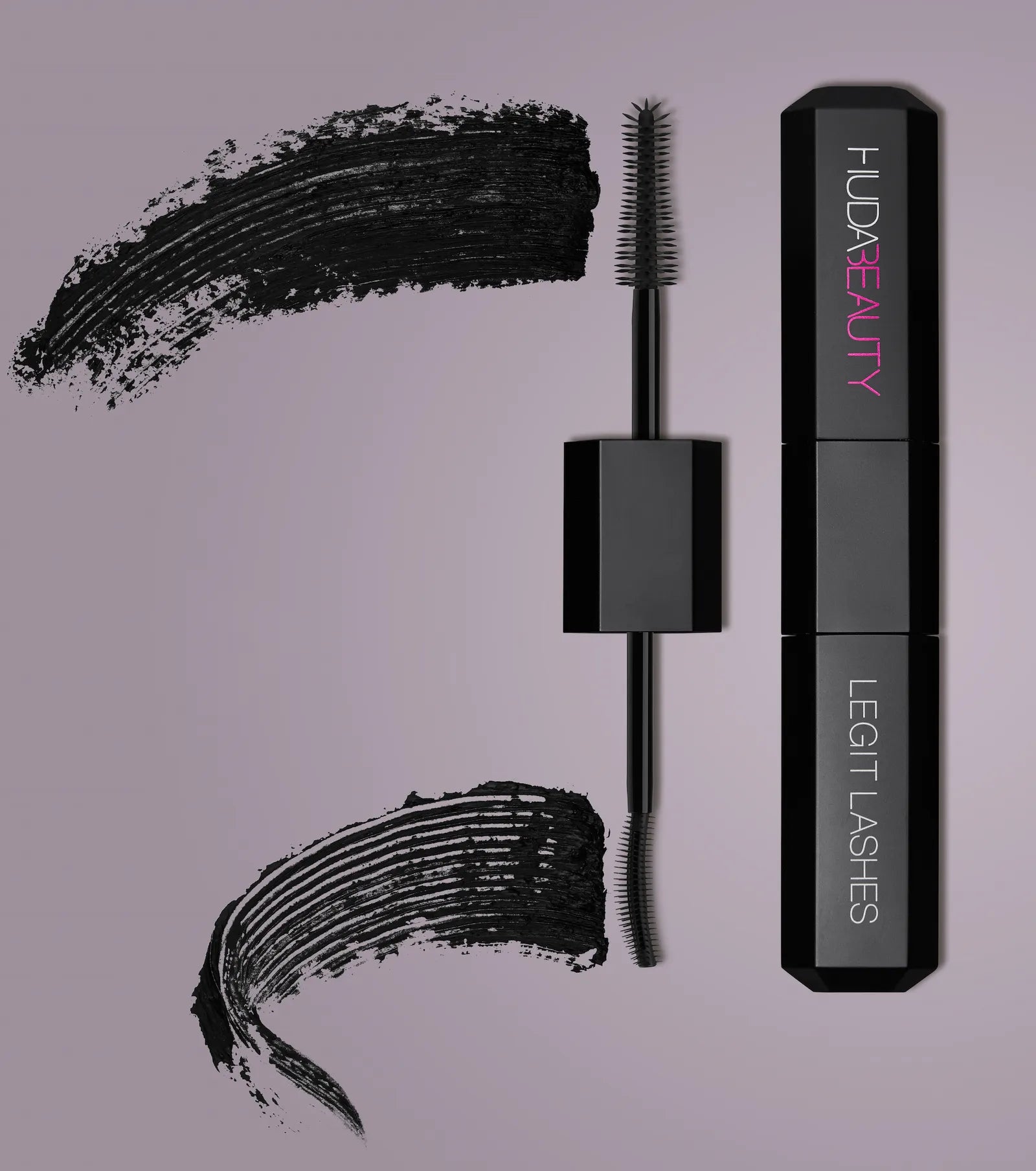 Huda Beauty LEGIT LASHES Double-Ended Volumizing and Lengthening Mascara