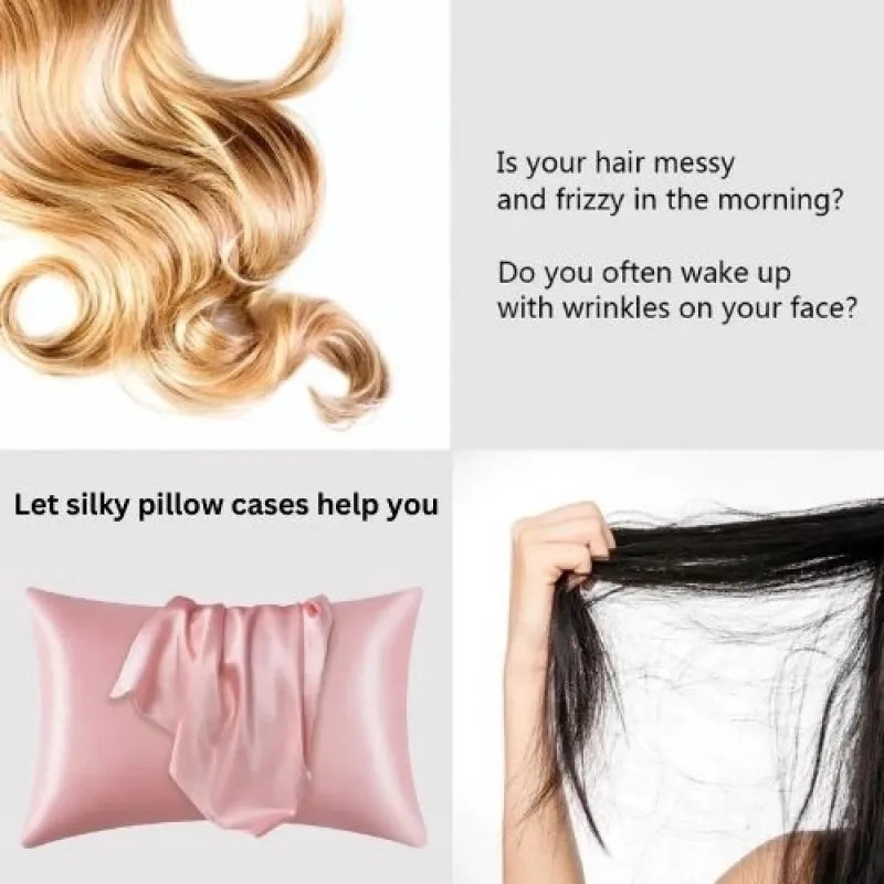 SATIN PILLOWS SET طقم المخدة الساتان