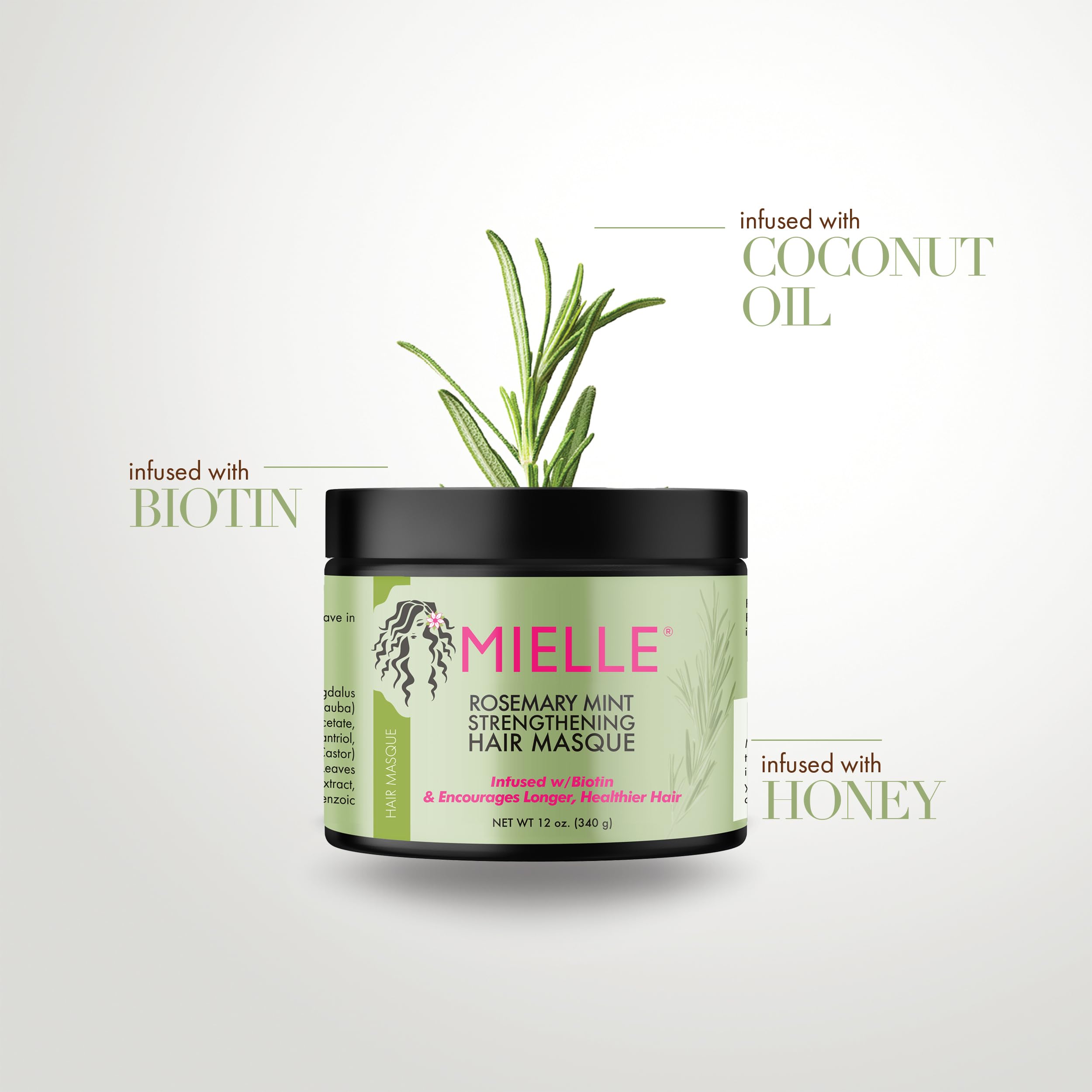 Mielle Organics Rosemary Mint Scalp & Hair Oil and Hair Masque ماسك فروة الرأس والشعر من مييل