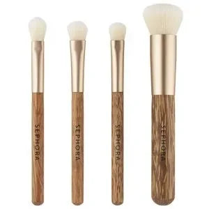 Sephora Coconut Travel-Size 4Pc. Makeup Brush Set مجموعة فراشي العيون من سيفورا