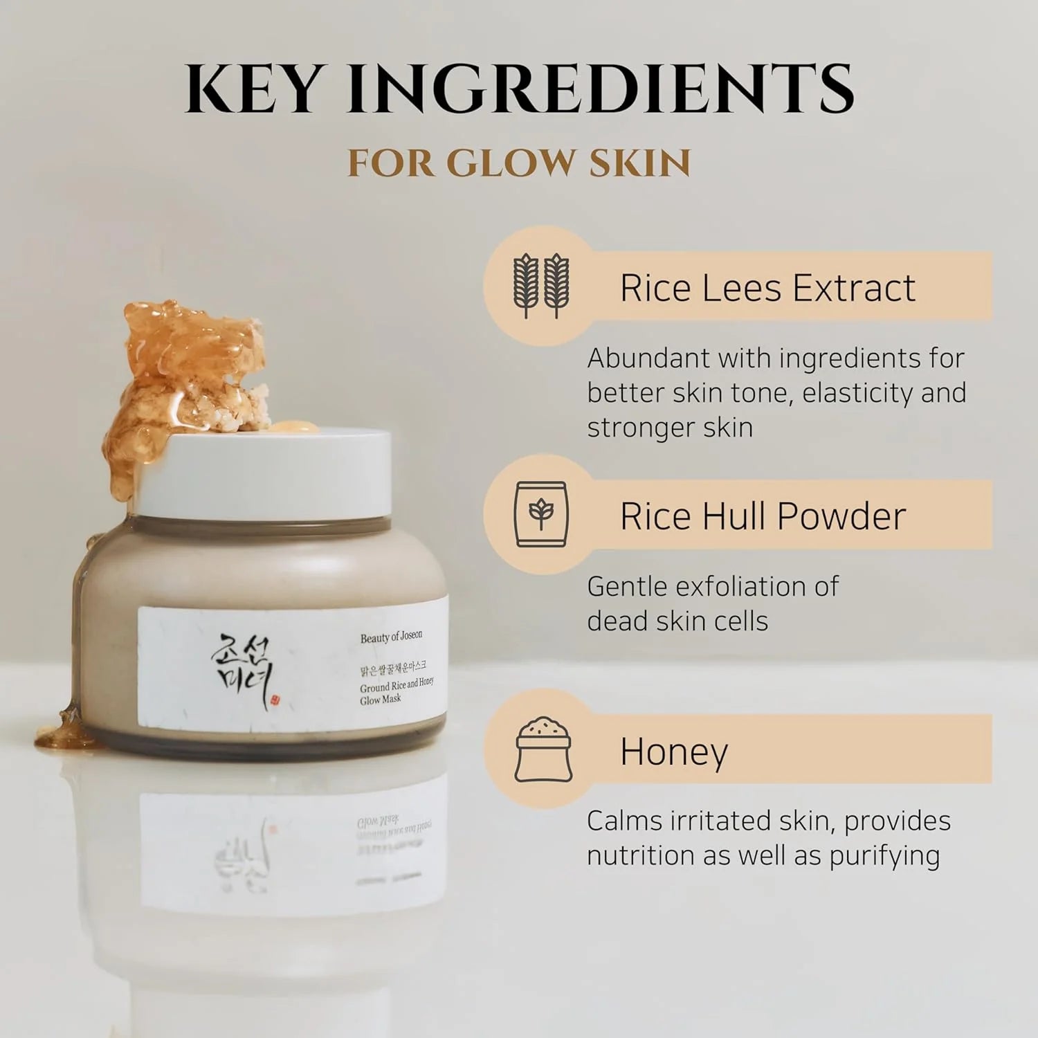 Beauty of Joseon Ground Rice and Honey Glow Mask (150ml) ماسك الارز والعسل من بيوتي اوف جوسيون