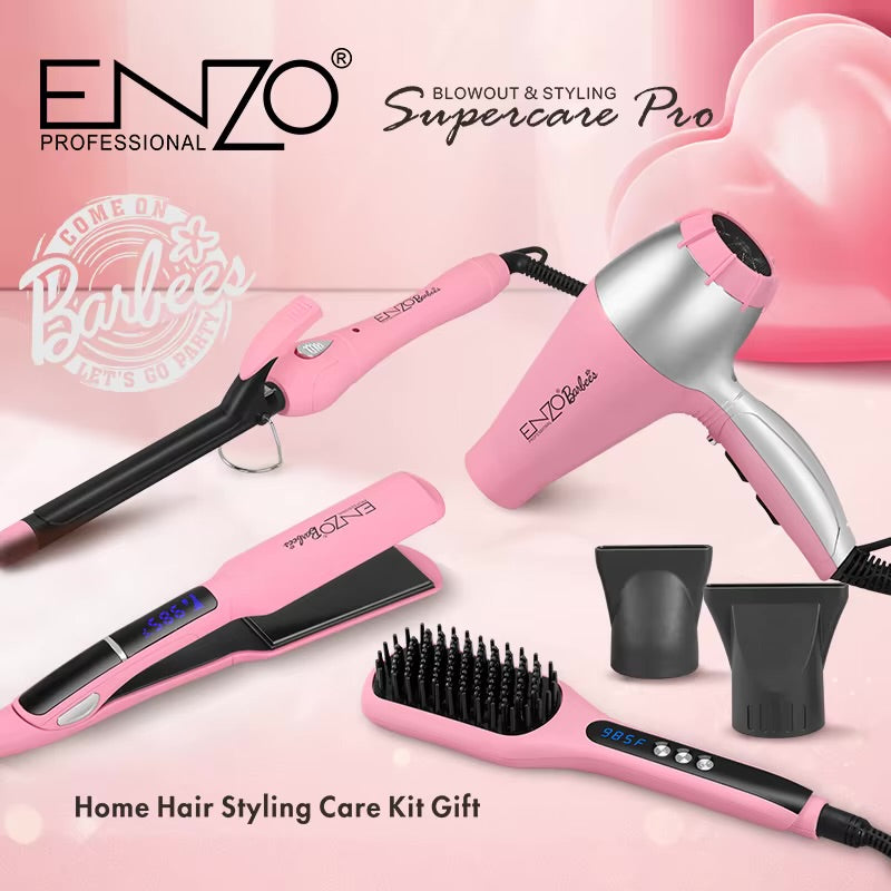 ENZO 4ino1 Hair Styler Set (pink)