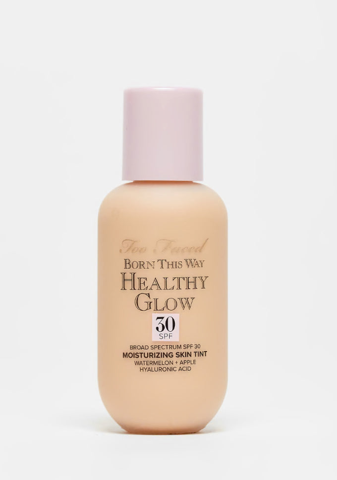 Too Faced Born This Way Healthy Glow SPF 30 Moisturizing Skin Tint Foundation كريم اساس يومي خفيف مع حماية من الشمس من توو فيسد