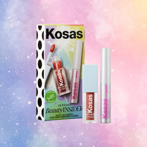 KOSAS BEAUTY INSIDER مجموعة الشفاه وتثبيت الحواجب المميزة من كوساس