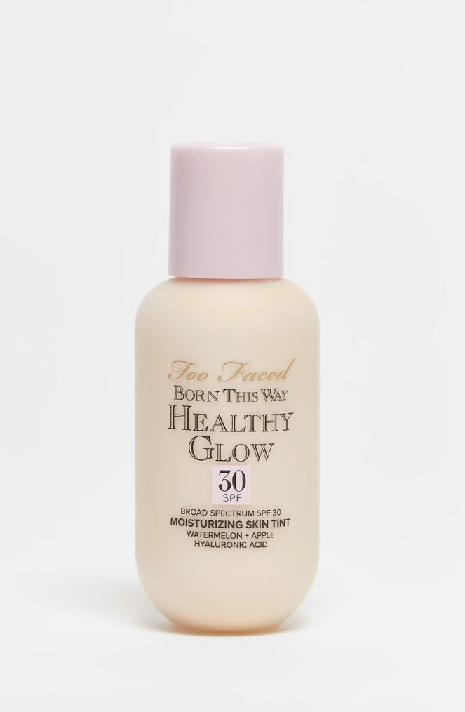 Too Faced Born This Way Healthy Glow SPF 30 Moisturizing Skin Tint Foundation كريم اساس يومي خفيف مع حماية من الشمس من توو فيسد