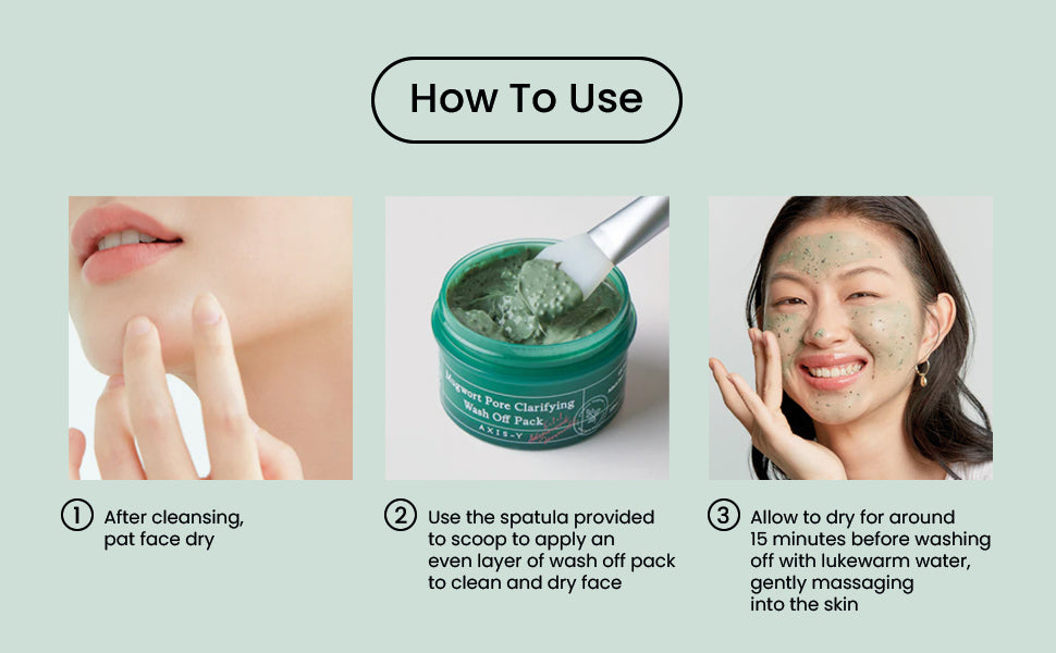 AXIS-Y Mugwort Pore Clarifying Wash Off Pack 100ml ماسك تنقية المسام بنبتة الشيح