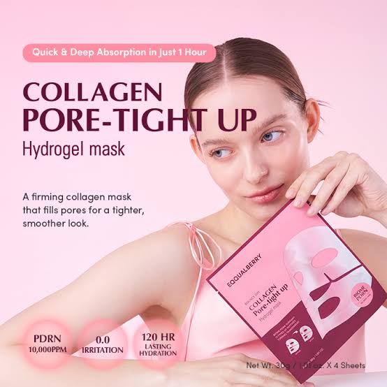 EQQUALBERRY Collagen Pore-Tight Up Hydrogel Mask - 30g