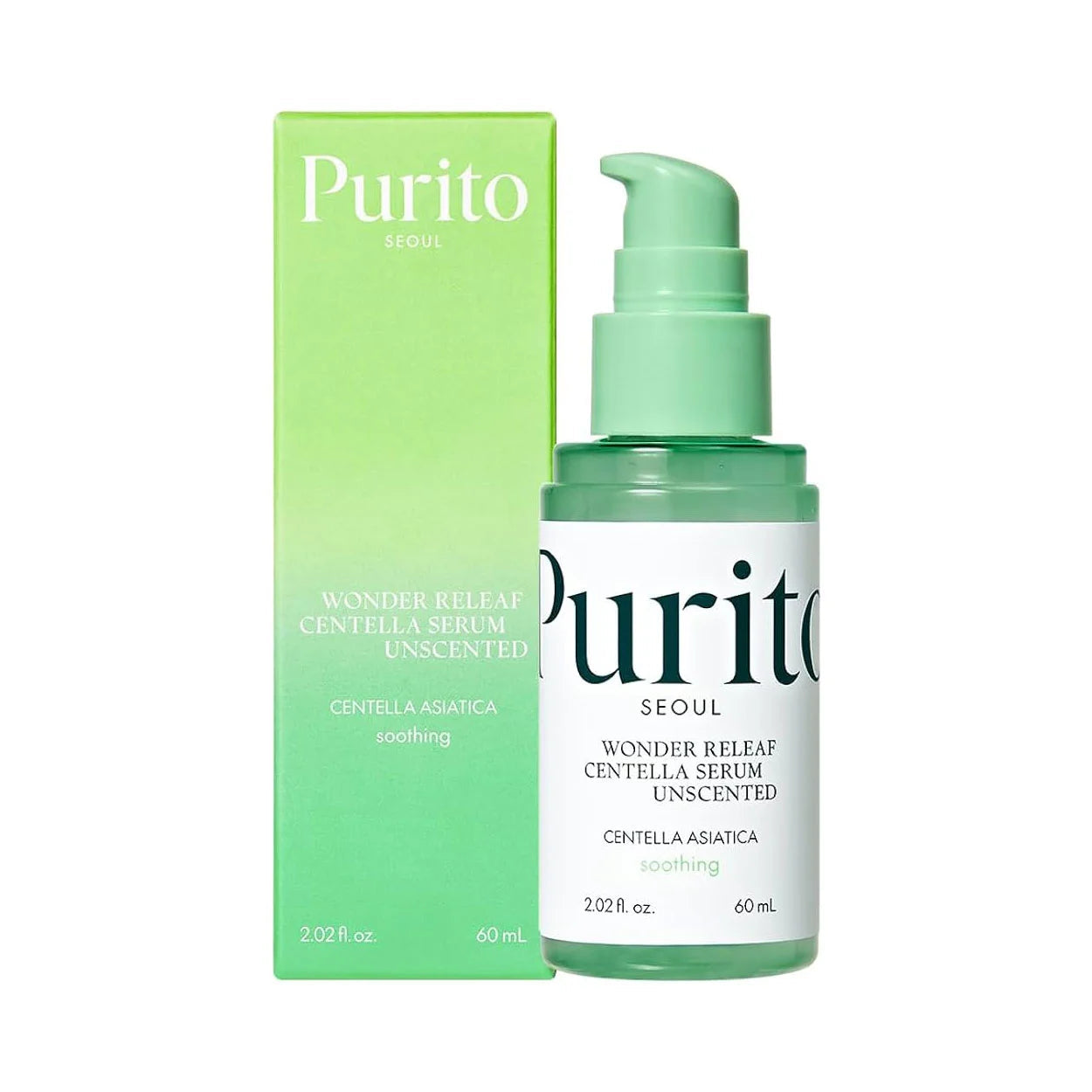 Purito Wonder Releaf Centella 60ml سيروم مهدئ فوري للتهيج والتحسس