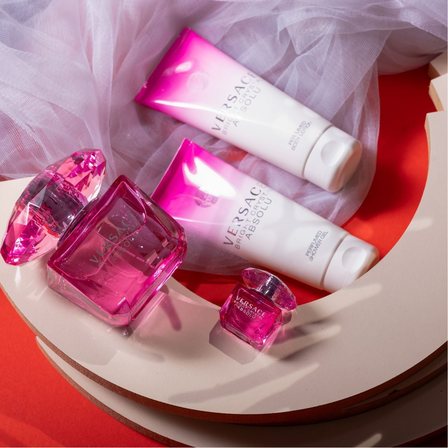 VERSACE BRIGHT CRYSTAL ABSOLU PARFUM KIT مجموعة عطر ڤيرزاتشي