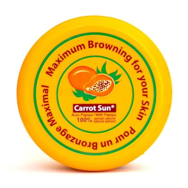 Carrot sun tanning cream with papaya كريم التسمير بالبابايا
