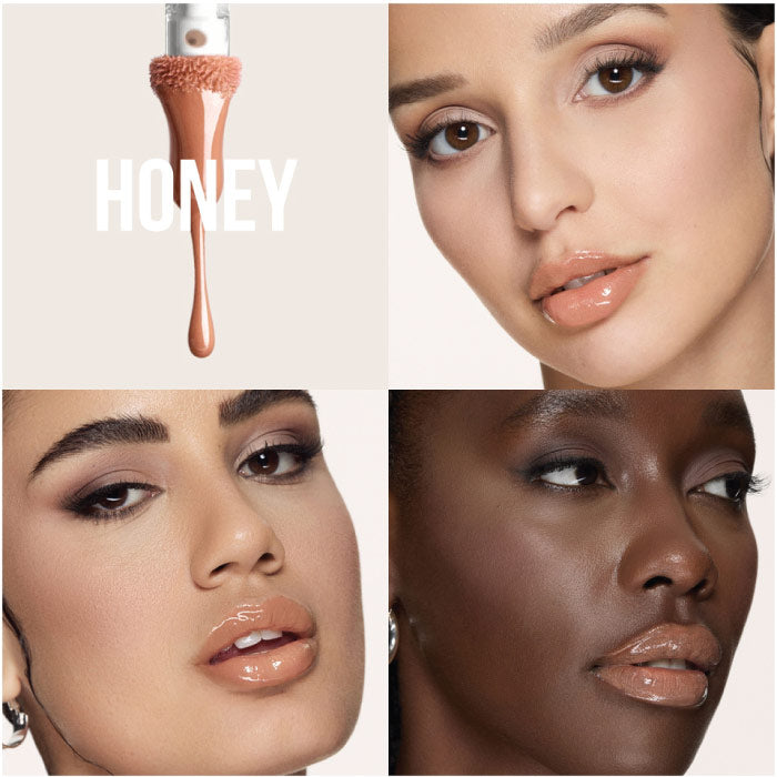 HUDA BEAUTY FAUX FILLER extra shine lip gloss 3.9 ML ملمع شفاه من هدى بيوتي