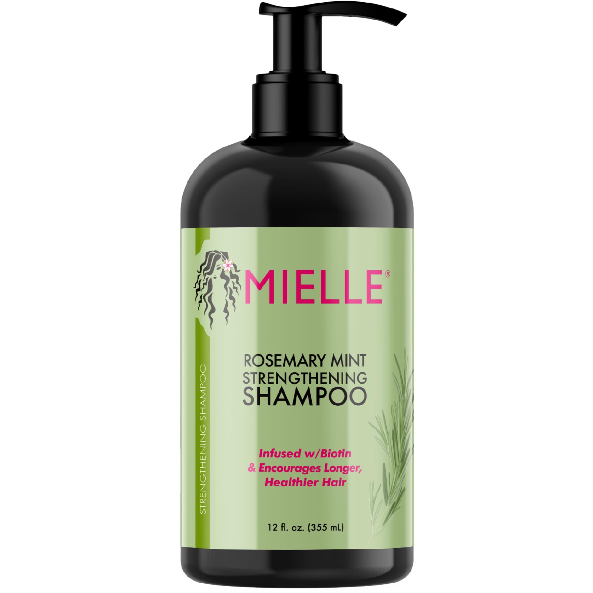 Mielle, Strengthening Shampoo, Mint Rosemary شامبو مييل المقوي بالنعناع وإكليل الجبل
