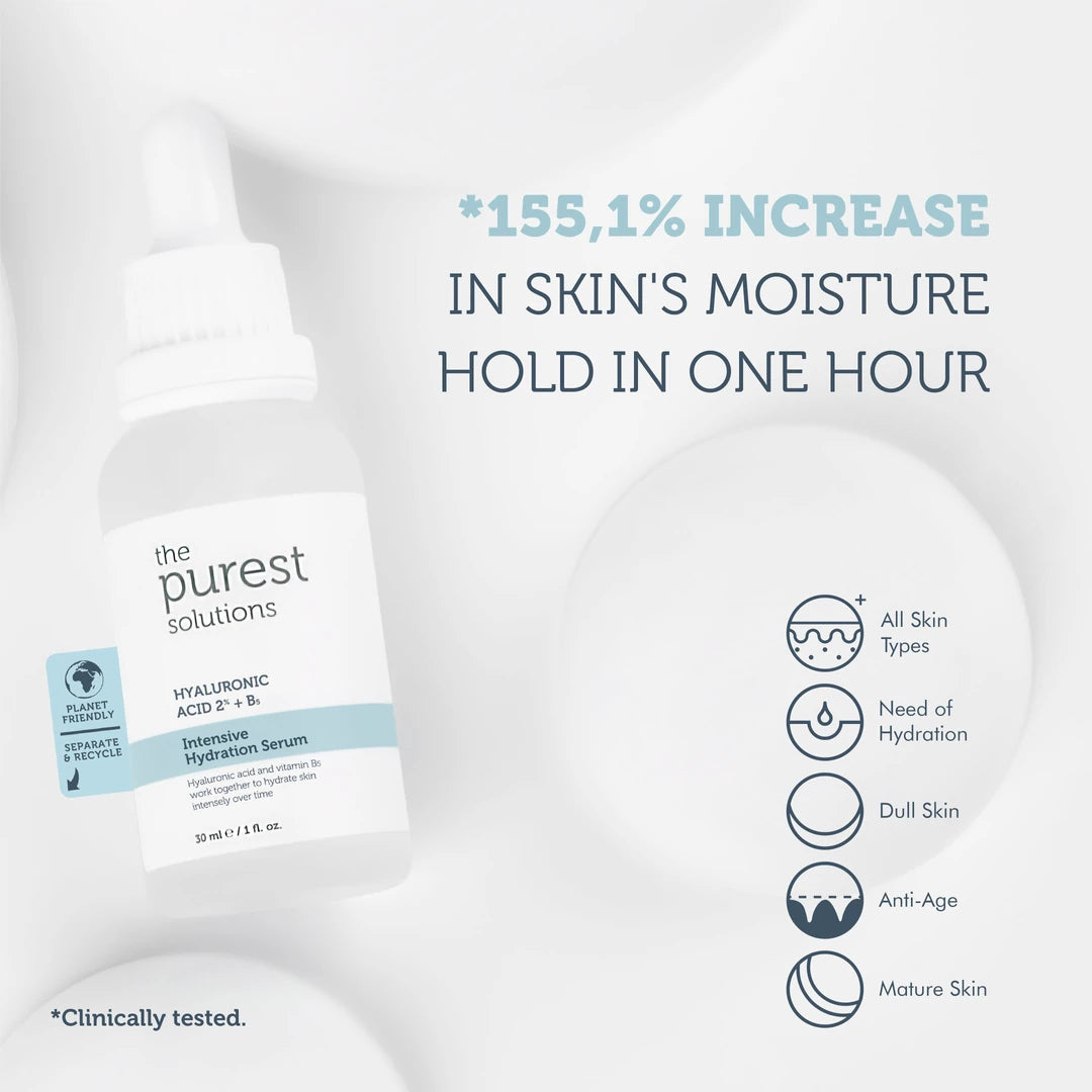 Intensive Hydration Hyaluronic Acid Serum 30Ml | The Purest Solutions | مصل حمض الهيالورونيك للترطيب المكثف