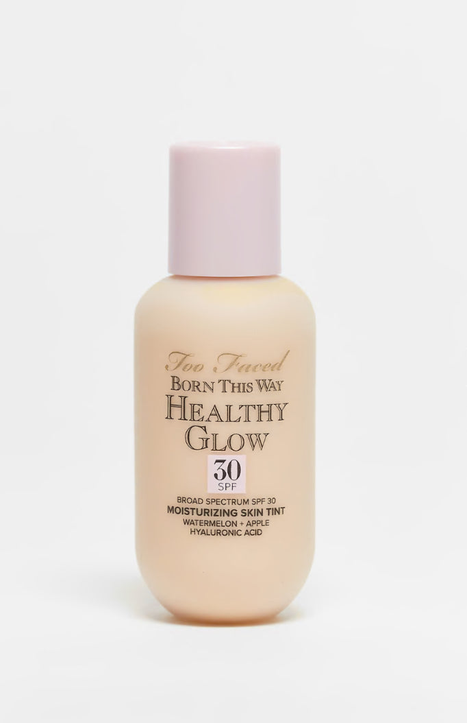 Too Faced Born This Way Healthy Glow SPF 30 Moisturizing Skin Tint Foundation كريم اساس يومي خفيف مع حماية من الشمس من توو فيسد