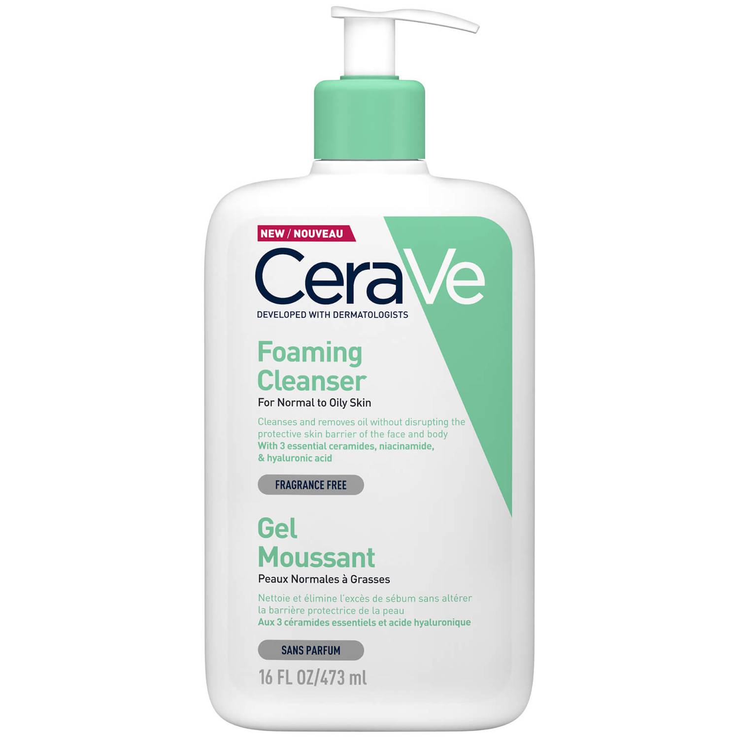 CeraVe Foaming Facial Cleanser normal to oily غسول الوجه الرغوي من سيرافي