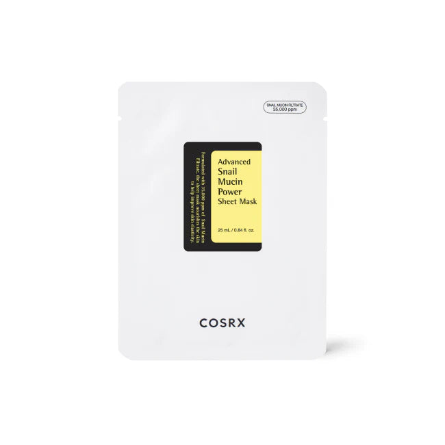COSRX Snail Mucin Power (sheet mask) قناع الترطيب من كوزركس
