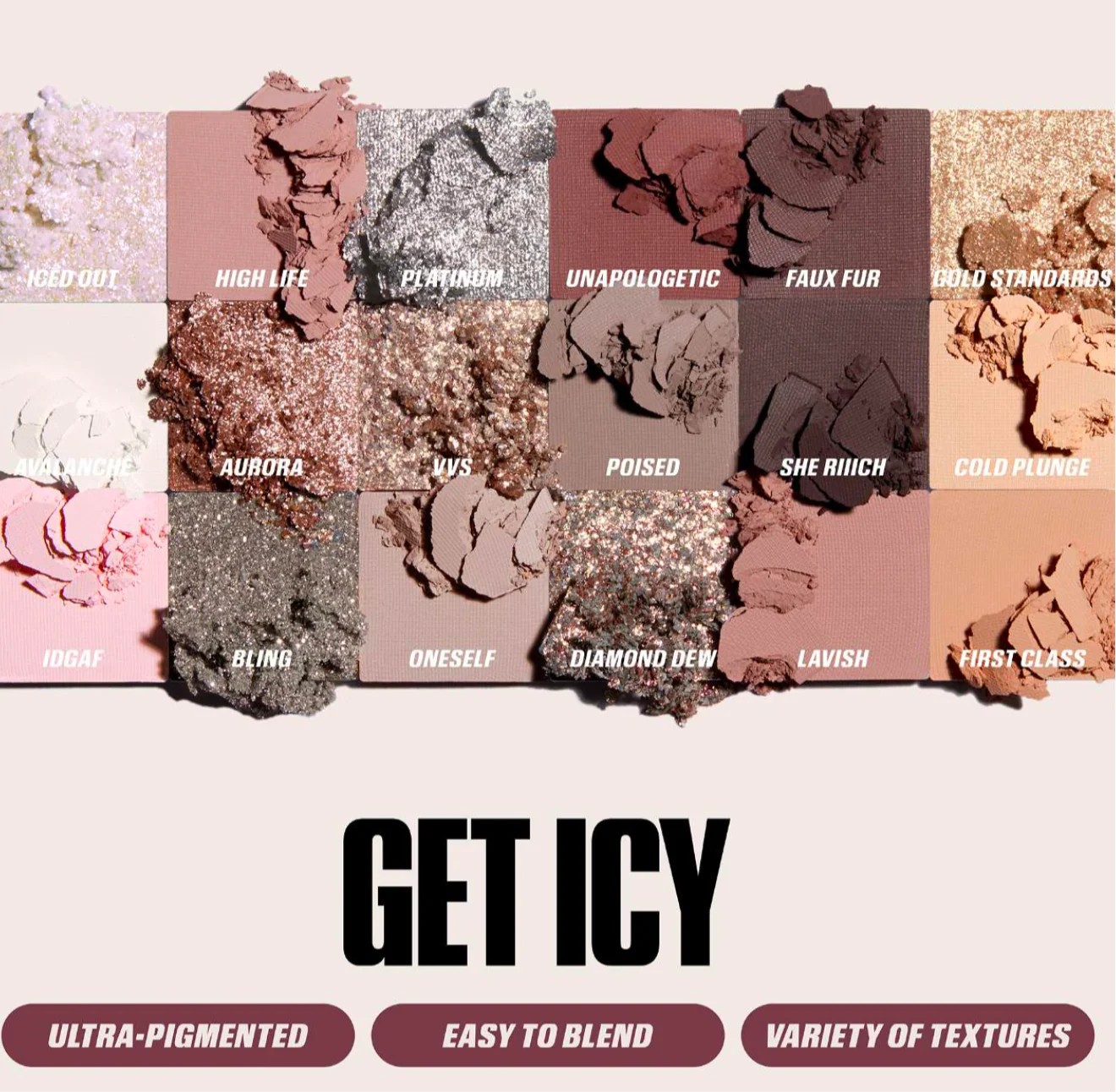 HUDA BEAUTY ICY NUDE EYESHADOW PALETTE