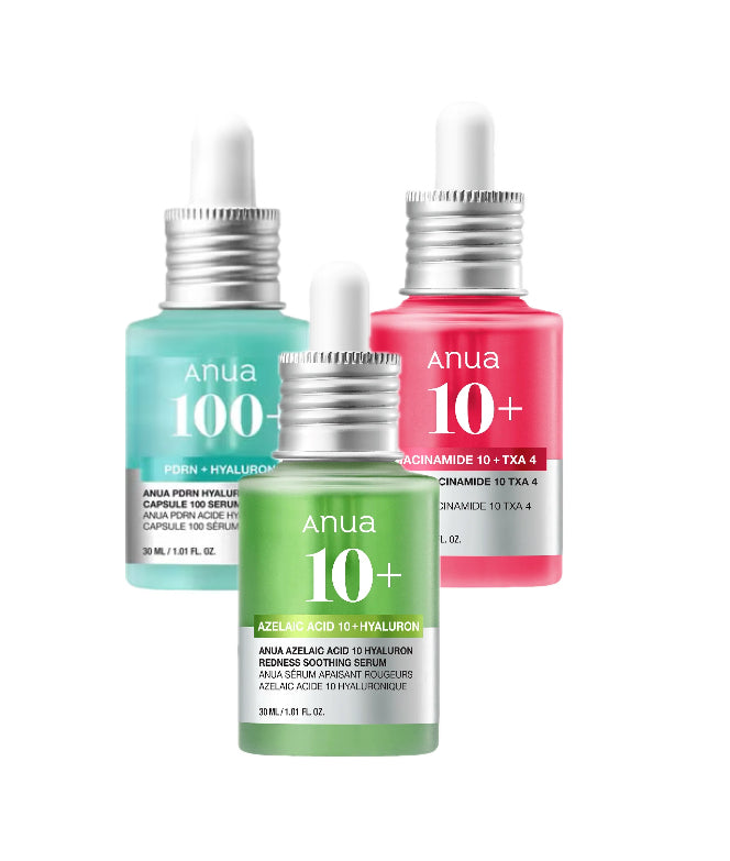 ANUA Pigmentation and Acne treatment set (Full Size) مجموعة علاج التصبغات والحبوب من انواالحجم الكامل