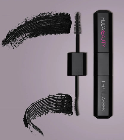 Huda Beauty LEGIT LASHES Double-Ended Volumizing and Lengthening Mascara