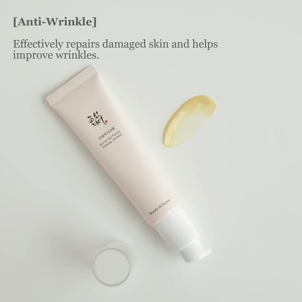 BEAUTY OF JOSEON REVIVE EYE SERUM : الجينسنغ + سيروم ريتينال العيون من بيوتي اوف جوسيون