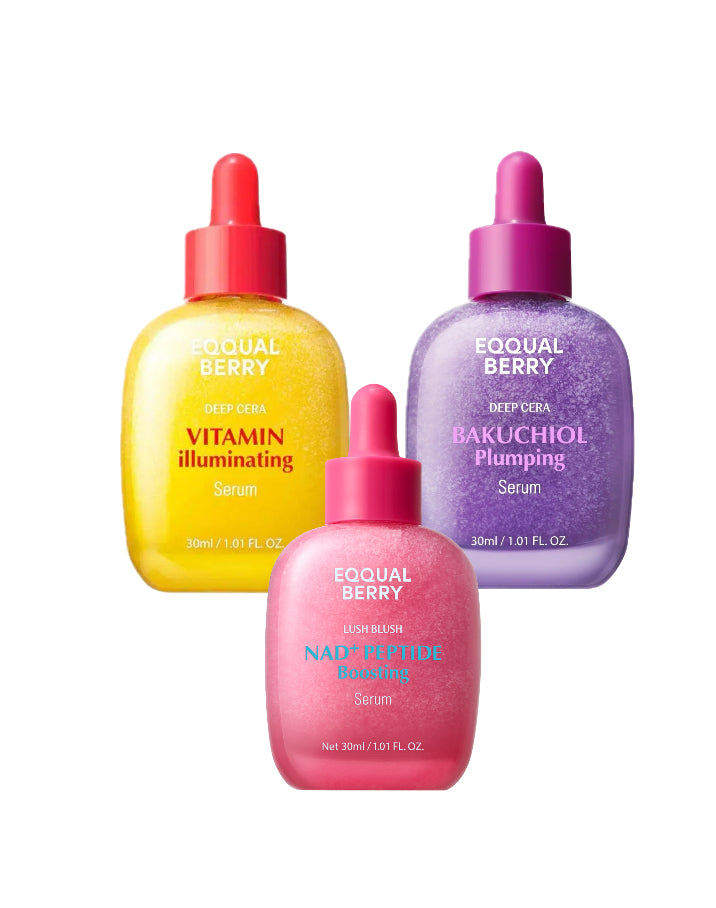EQQUALBERRY - Serums kit (Full size)مجموعة ايكولبيري لبشرة أفضل