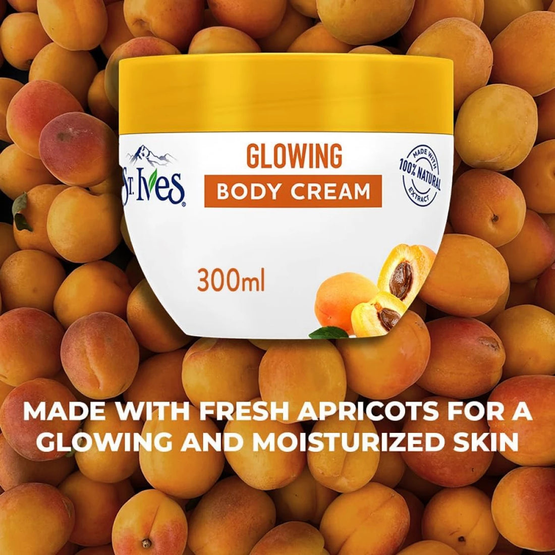 ST. IVES - GLOWING BODY CREAM WITH APRICOT 300ML