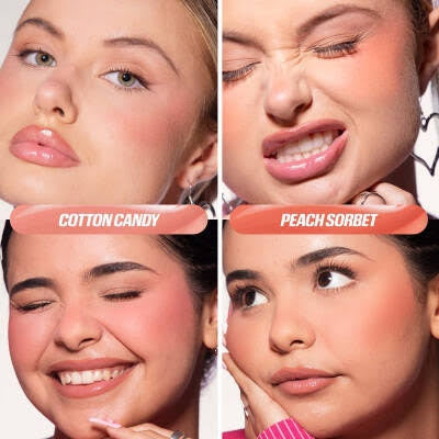 Huda Beauty Baby Blush Duo Cotton Candy and Peach Sorbet