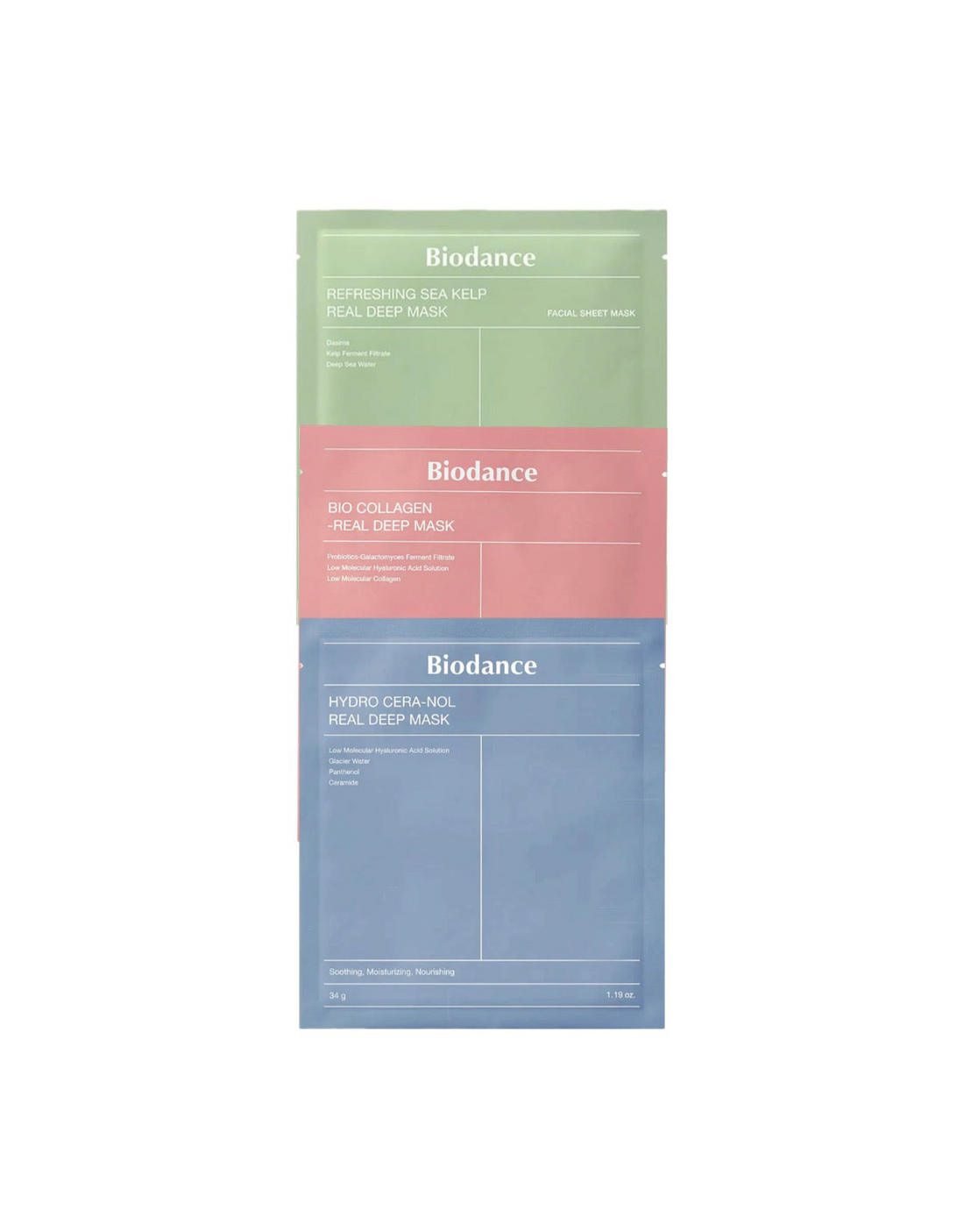 Biodance Double Care Masks (3pieces) أقنعة العناية المزدوجة