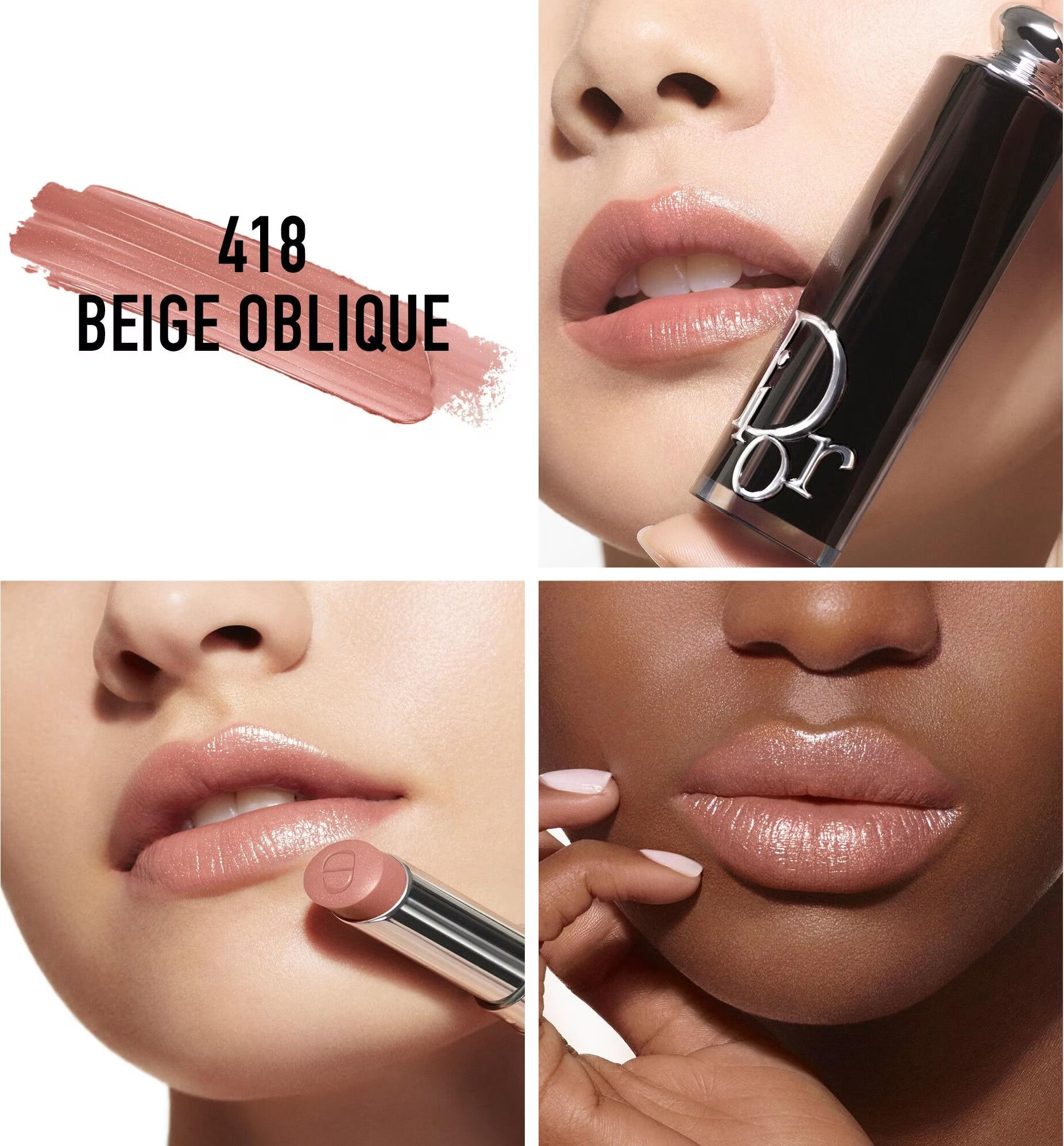 Dior addict rouge brillant couleur intense soin floral hydratant (418)