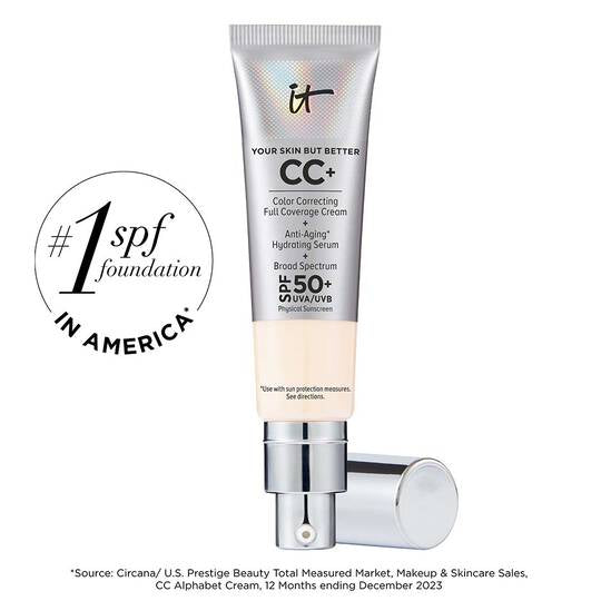 CC+ CREAM FULL-COVERAGE FOUNDATION WITH SPF 50+ كريم اساس خفيف ويومي من كوزمتك