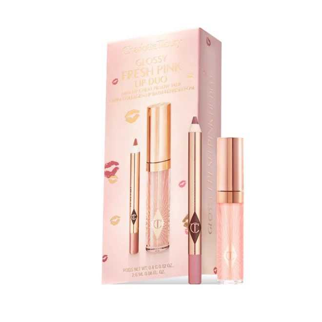 Charlotte Tilbury Glossy Lip Duo مجموعة الشفاه اللامعة من شارلوت