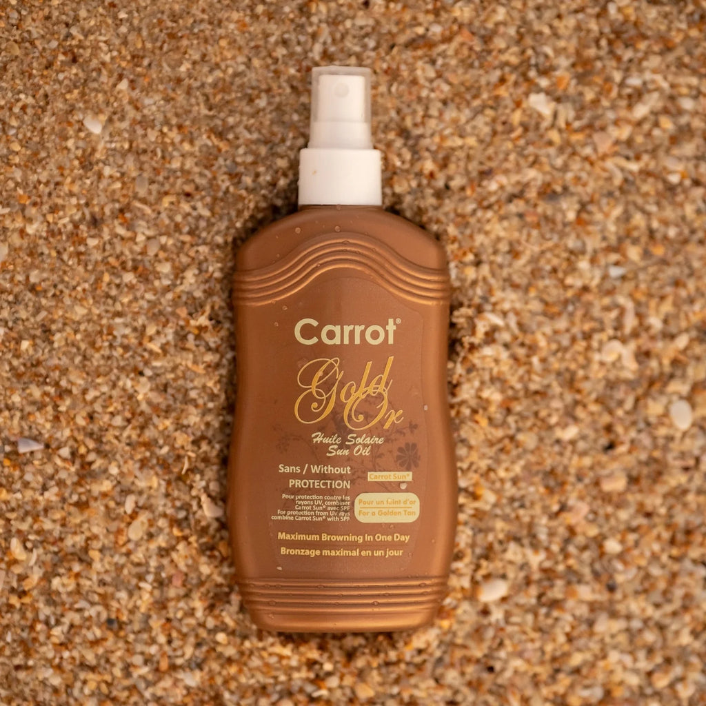 Carrot Sun Gold Tanning Oil Spray 200ml زيت التسمير جولد من كاروت