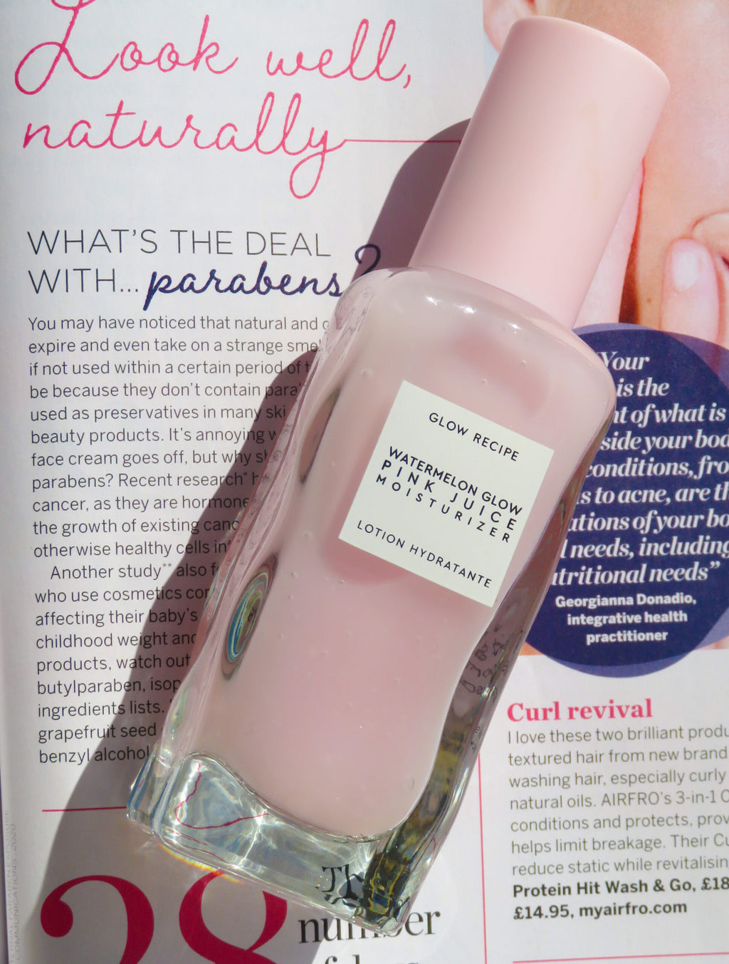 Glow Recipe Watermelon Glow Pink Juice Moisturizer (Lotion Hydratante) مرطب خفيف الوزن من جلو ريسيبي