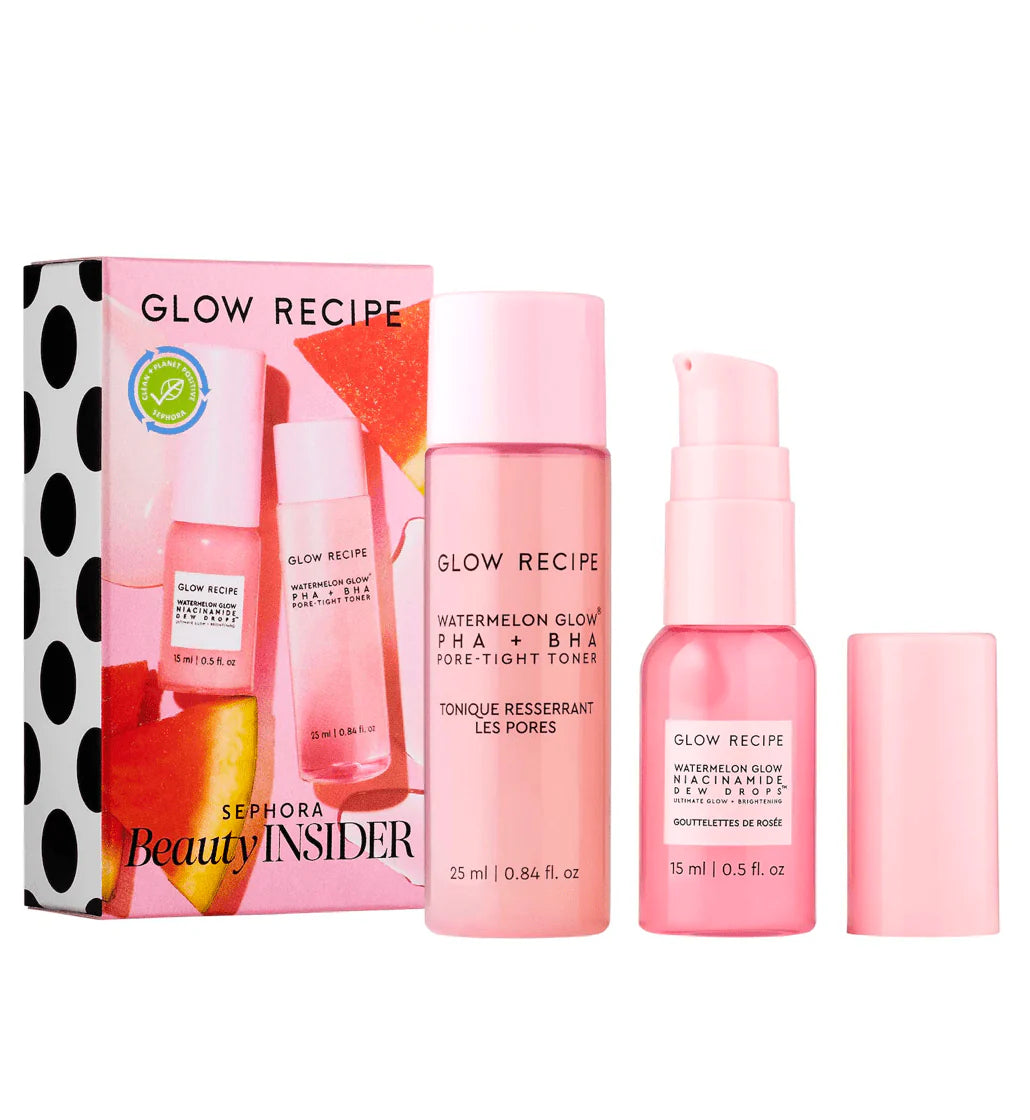 Glow Recipe Watermelon Glow Skincare Birthday Gift Set مجموعة نضارة الوجه من جلو ريسيبي