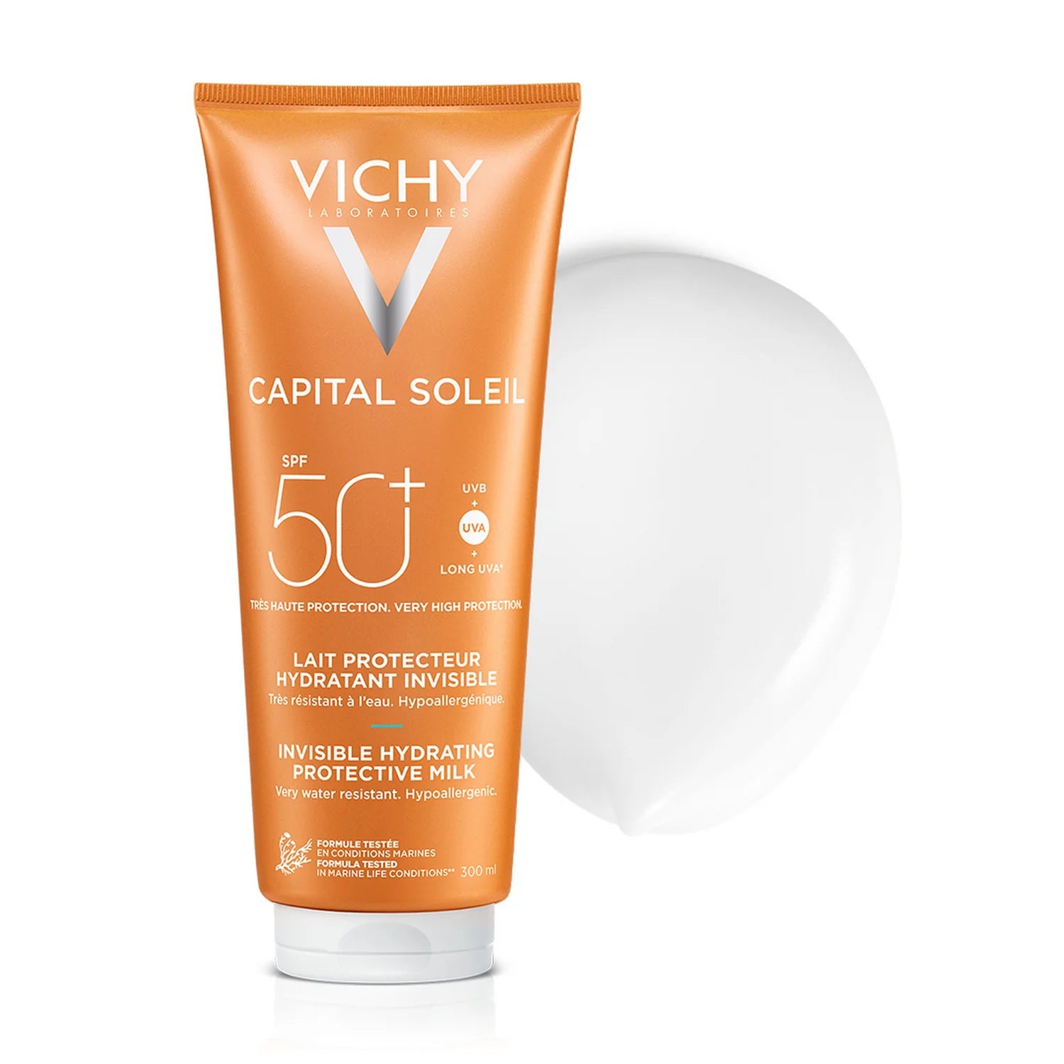 VICHY CAPITAL SOLEIL SPF 50 300ml واقي شمس ڤيتشي الحجم الكبير