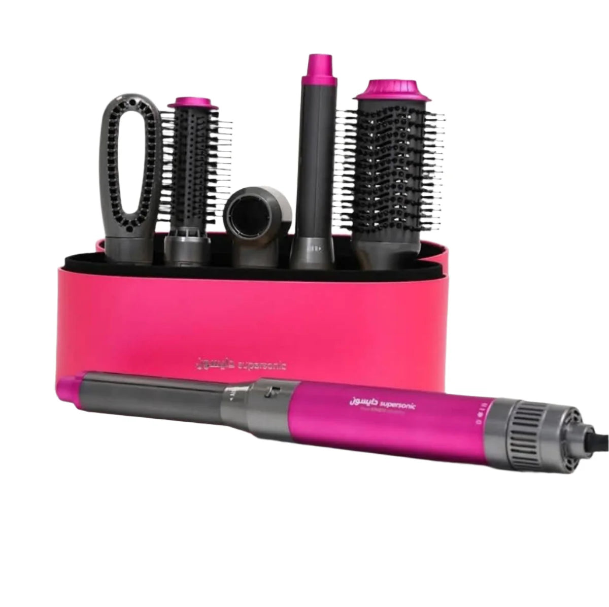 Enzo Set Air Styling &amp; Drying 6 in 1, 1500Watts pink