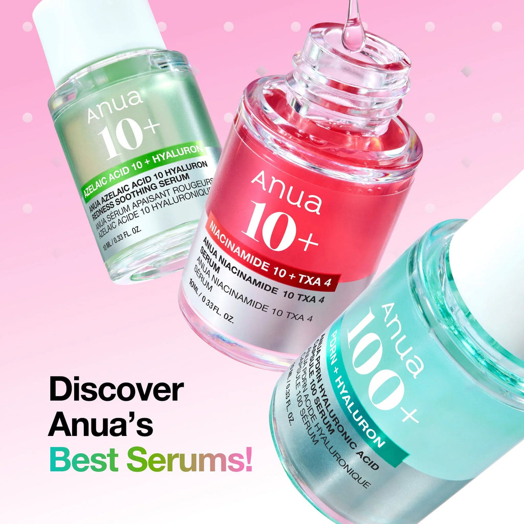 ANUA Pigmentation and Acne treatment set (Full Size) مجموعة علاج التصبغات والحبوب من انواالحجم الكامل