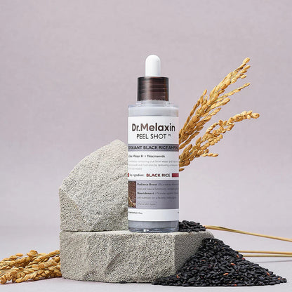 Dr. Melaxin Peel Shot Black Rice 80ml سيروم تقشير الأرز الأسود من دكتور ميلاكسين