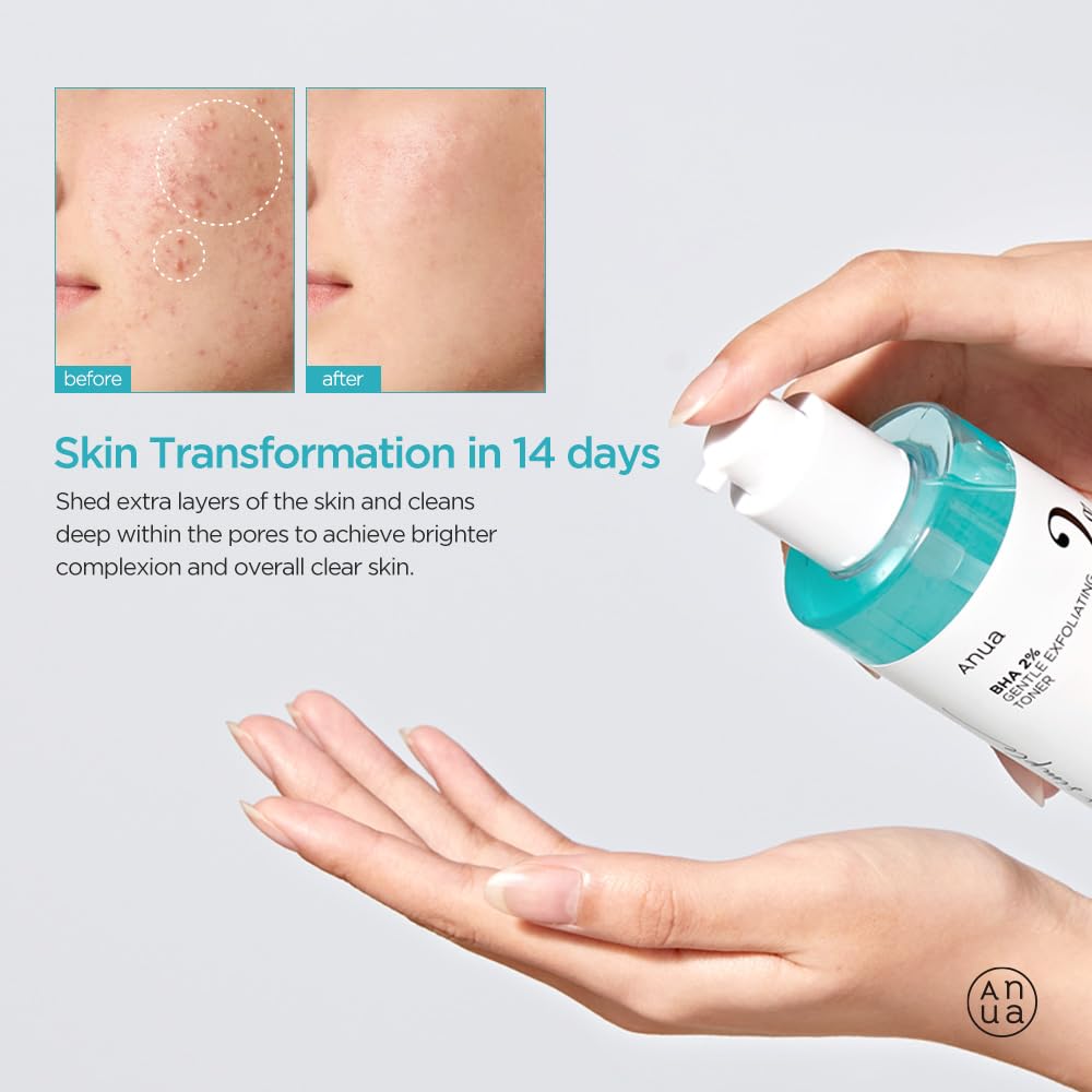 ANUA BHA 2% GENTLE EXFOLATING TONER تونر مقشر ومرطب للبشرة