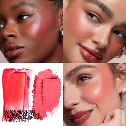 PATRICK TA MAJOR HEADLINES DOUBLE-TAKE CRÈME &amp; POWDER BLUSH DUO