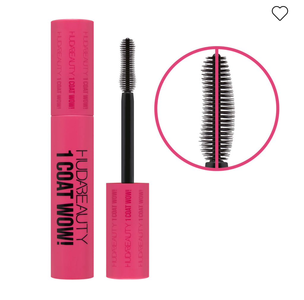 HUDABEAUTY 1 COAT WOW! Extra Volumizing and Lifting Mascara 10ml مسكارا هدى بيوتي