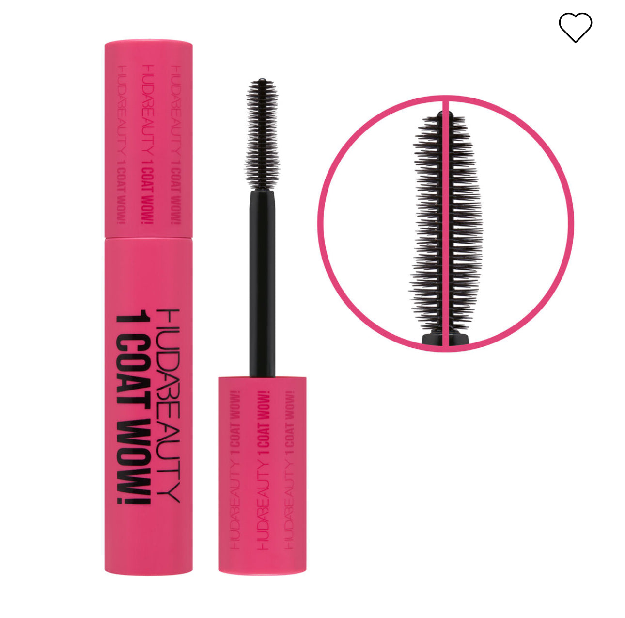 HUDABEAUTY 1 COAT WOW! Extra Volumizing and Lifting Mascara 10ml