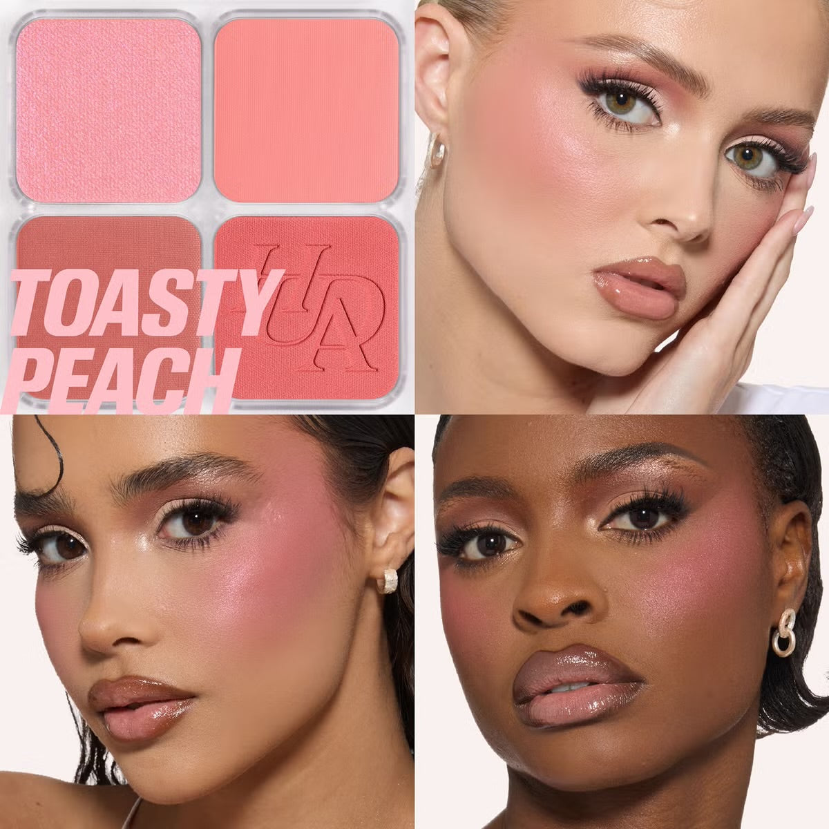 HUDA BEAUTY Blush Filter Blurring Blushlighters Palette لوحة أحمر الخدود المضيئة