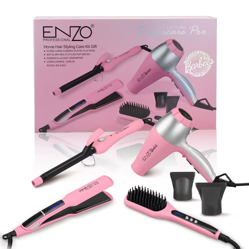 ENZO 4ino1 Hair Styler Set (pink)