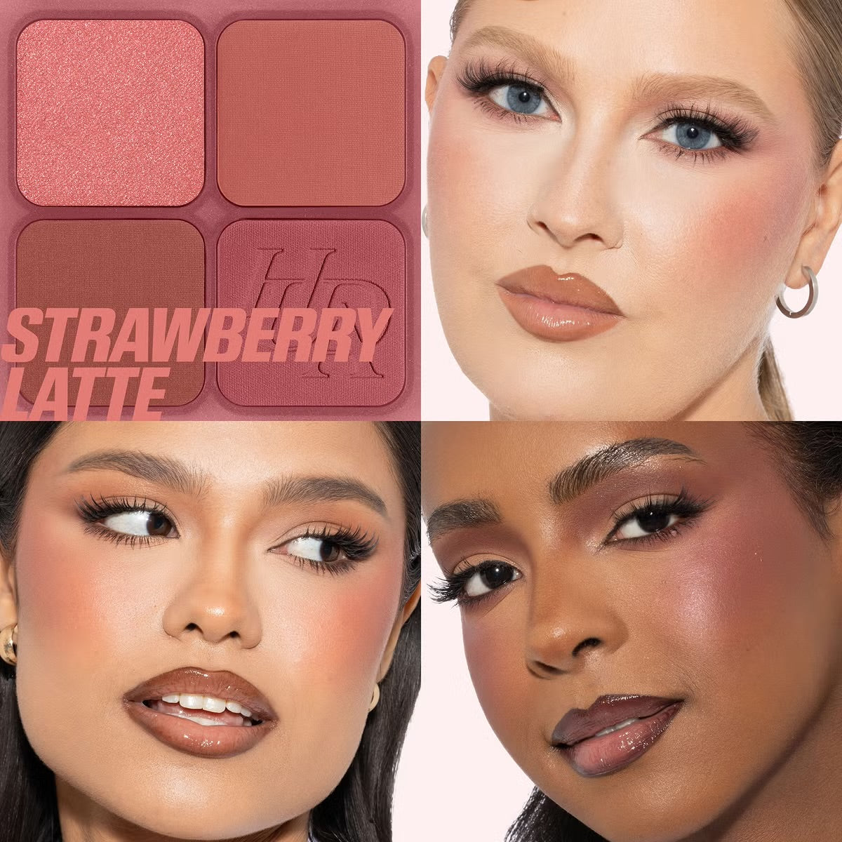 HUDA BEAUTY Blush Filter Blurring Blushlighters Palette لوحة أحمر الخدود المضيئة