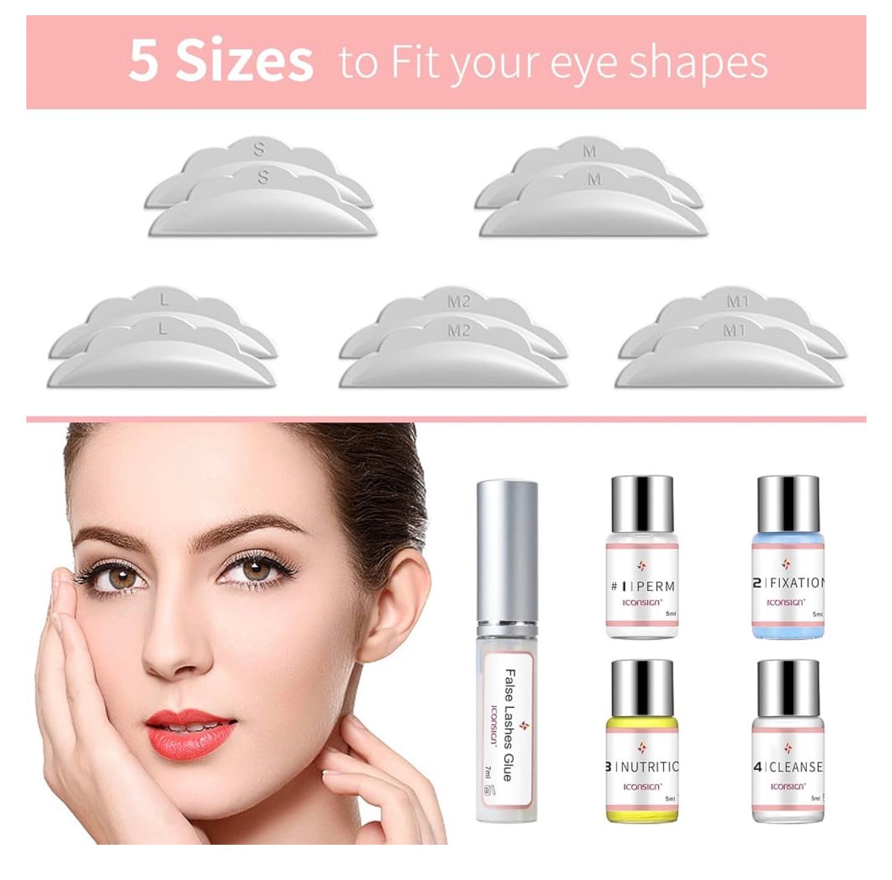 Iconisine Eyelash and eyebrow lift + black tint مجموعة رفع الحواجب والرموش المتطورة مع الصبغة السوداء